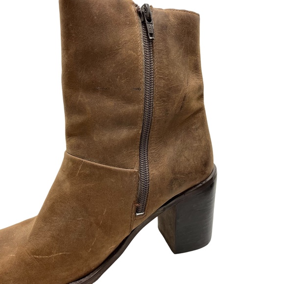DIANE HARVEY HD2 Studio Brown Genuine Leather JUDITH Ankle Boots Booties sz 8 M - Picture 10 of 16